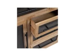 Buffet 2 Portes 5 Tiroirs Bois/Noir - VANIA -Mobilia Boutique buffet 17635575