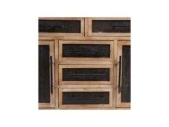 Buffet 2 Portes 5 Tiroirs Bois/Noir - VANIA -Mobilia Boutique buffet 17635577