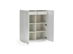 Meuble D'entrée 2 Portes 2 Tiroirs Blanc - TEULAT DORIC -Mobilia Boutique buffet 17635727