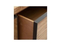 Meuble D'entrée 1 Porte 3 Tiroirs Bois/Métal - KIPSE -Mobilia Boutique buffet 17788595