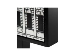 Buffet 3 Portes Blanc & Noir/Bois - VINTA -Mobilia Boutique buffet 17788655