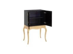 Armoire De Salon 2 Portes Papillon Noir/Bois - MARAVI -Mobilia Boutique buffet 17788939