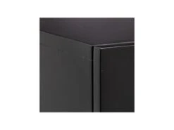 Armoire De Salon 2 Portes Papillon Noir/Bois - MARAVI -Mobilia Boutique buffet 17788945