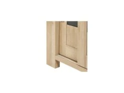 Argentier 4 Portes Coulissantes Chêne Blond/Gris à LEDs - SIEM -Mobilia Boutique buffet 17788979