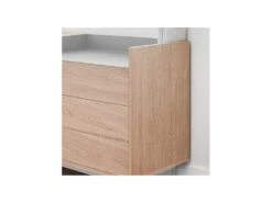 Buffet 2 Portes 3 Tiroirs Chêne Clair/Gris - TEULAT VALLEY -Mobilia Boutique buffet 18000923