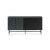 Buffet 2 Portes 4 Tiroirs Bleu/Noir - TEULAT PUNTO -Mobilia Boutique buffet 18001033