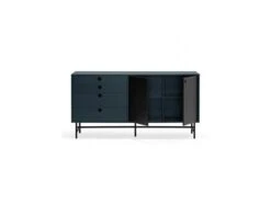 Buffet 2 Portes 4 Tiroirs Bleu/Noir - TEULAT PUNTO -Mobilia Boutique buffet 18001037