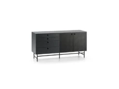 Buffet 2 Portes 4 Tiroirs Bleu/Noir - TEULAT PUNTO -Mobilia Boutique buffet 18001039