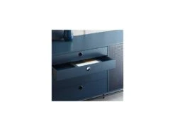 Buffet 2 Portes 4 Tiroirs Bleu/Noir - TEULAT PUNTO -Mobilia Boutique buffet 18001043