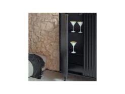 Meuble D'entrée 2 Portes 2 Tiroirs Noir - TEULAT SIERRA -Mobilia Boutique buffet 18001413