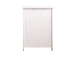Meuble D'appoint Bahut 2 Ports Bois Blanc Gris Coeur 70x51x30 -Mobilia Boutique buffet 18399801