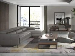 Buffet En Bois Et Verre Miroir Noir 3061 ANGEL CERDA -Mobilia Boutique buffet 18424171