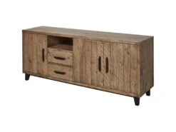 Buffet 3 Portes & 2 Tiroirs Pin "Favola" 200cm Marron -Mobilia Boutique buffet 19090319