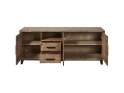 Buffet 3 Portes & 2 Tiroirs Pin "Favola" 200cm Marron -Mobilia Boutique buffet 19090321