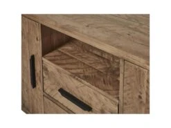 Buffet 3 Portes & 2 Tiroirs Pin "Favola" 200cm Marron -Mobilia Boutique buffet 19090323