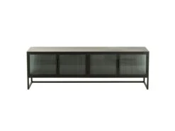 Buffet 4 Portes Design "Alony" 150cm Noir -Mobilia Boutique buffet 19090513