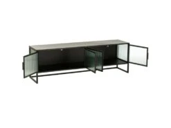 Buffet 4 Portes Design "Alony" 150cm Noir -Mobilia Boutique buffet 19090519