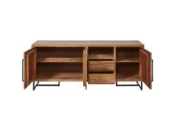 Buffet 3 Portes & 2 Tiroirs "Ridoma" 200cm Marron 7 Buffet 3 Portes & 2 Tiroirs "Ridoma" 200cm Marron -Mobilia Boutique buffet 19090859