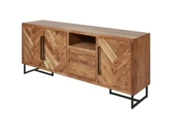 Buffet 3 Portes & 2 Tiroirs "Ridoma" 200cm Marron 8 Buffet 3 Portes & 2 Tiroirs "Ridoma" 200cm Marron -Mobilia Boutique buffet 19090861