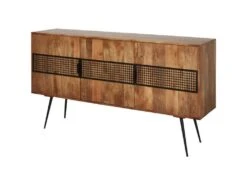 Bahut 3 Portes En Bois "Tibet" 172cm Marron -Mobilia Boutique buffet 19090945