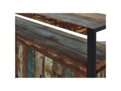 Bahut 4 Portes En Bois "Delhio" 175cm Marron & Noir -Mobilia Boutique buffet 19090983