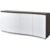 Bahut 4 Portes En Bois "Pyloza" 200cm Blanc Laqué -Mobilia Boutique buffet 19091085