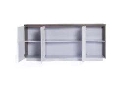 Bahut 4 Portes En Bois "Pyloza" 200cm Blanc Laqué -Mobilia Boutique buffet 19091089