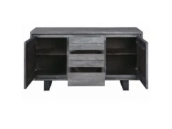 Bahut 2 Portes & 3 Tiroirs "Tajo" 150cm Gris -Mobilia Boutique buffet 19091401