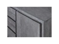 Bahut 2 Portes & 3 Tiroirs "Tajo" 150cm Gris -Mobilia Boutique buffet 19091405