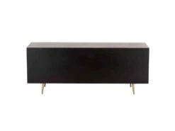 Buffet 4 Tiroirs & 2 Portes "Remina" 150cm Noir & Or -Mobilia Boutique buffet 19091539
