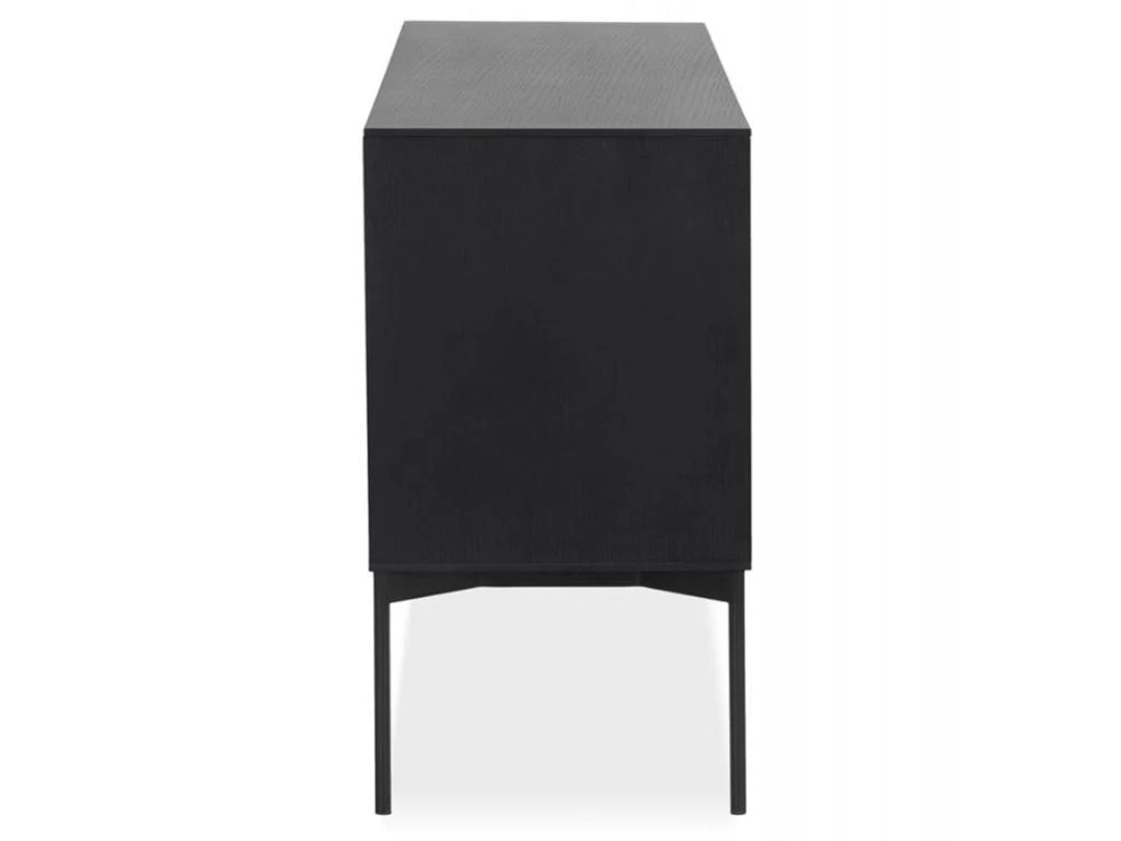 Buffet 3 Tiroirs & 2 Portes Design "Lasco" 160cm Noir 6 Buffet 3 Tiroirs & 2 Portes Design "Lasco" 160cm Noir – Image 4