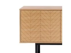 Buffet 3 Portes Triangle "Camden" 175cm Chêne & Noir -Mobilia Boutique buffet 19092093