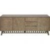 Bahut 3 Portes & 3 Tiroirs "Mirano" 220cm Marron -Mobilia Boutique buffet 19092109