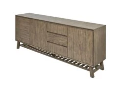 Bahut 3 Portes & 3 Tiroirs "Mirano" 220cm Marron -Mobilia Boutique buffet 19092113