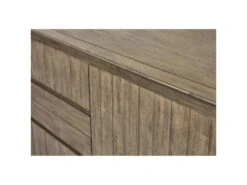 Bahut 3 Portes & 3 Tiroirs "Mirano" 220cm Marron -Mobilia Boutique buffet 19092115