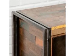 Buffet En Teck Industriel "Loft" 190cm Marron 10 Buffet En Teck Industriel "Loft" 190cm Marron -Mobilia Boutique buffet 19092271