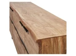 Buffet 4 Portes En Bois "Malo" 200cm Marron 10 Buffet 4 Portes En Bois "Malo" 200cm Marron -Mobilia Boutique buffet 19092573