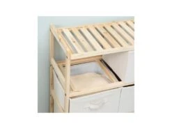 Commode 6 Tiroirs AGDE Beige -Mobilia Boutique buffet 19193961