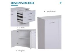 Buffet Contemporain AXELLE Blanc -Mobilia Boutique buffet 19193979