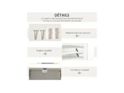 Buffet Design ULRICH Blanc Et Bois -Mobilia Boutique buffet 19194091