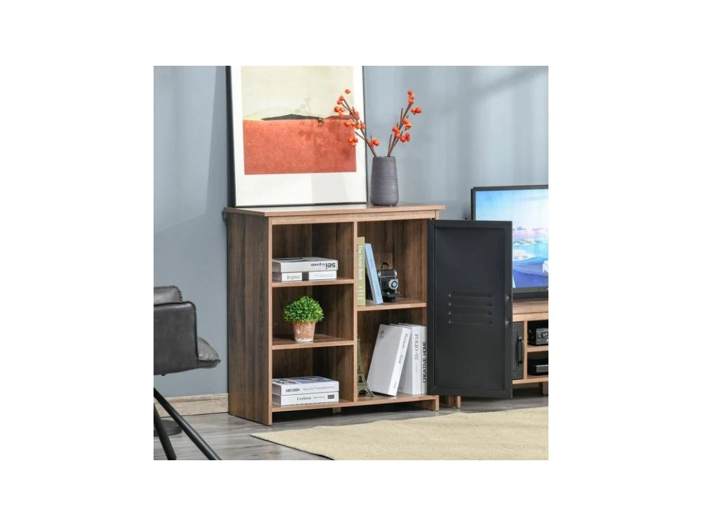 Buffet 3 Niches GSTAAD Bois Et Noir 7 Buffet 3 Niches GSTAAD Bois Et Noir – Image 5