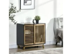 Meuble Buffet De Rangement BORiS Bois Et Noir 10 Meuble Buffet De Rangement BORiS Bois Et Noir -Mobilia Boutique buffet 19194257