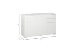 Commode Buffet NINO Blanche -Mobilia Boutique buffet 19194283