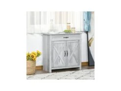 Buffet 2 Portes ELOÏSE Gris Clair 12 Buffet 2 Portes ELOÏSE Gris Clair -Mobilia Boutique buffet 19194513