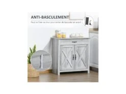 Buffet 2 Portes ELOÏSE Gris Clair 16 Buffet 2 Portes ELOÏSE Gris Clair -Mobilia Boutique buffet 19194521