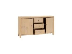 Buffet 2 Portes 3 Tiroirs Bois D'orme Massif - FILO -Mobilia Boutique buffet 19438003