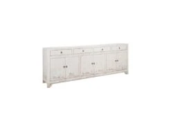 Buffet 6 Portes 4 Tiroirs Bois D'orme - ALLAMA