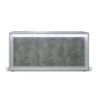 Buffet 3 Portes Blanc/Béton Ciré à LEDs - RODIO - L 170 X L 52 X H 82 Cm -Mobilia Boutique buffet 19720457