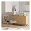 Buffet 2 Portes 3 Tiroir Bois/Blanc/Gris - FAEL -Mobilia Boutique buffet 19901289