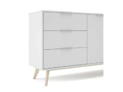 Buffet 2 Portes 3 Tiroir Blanc - UNIVERSITE -Mobilia Boutique buffet 20974675